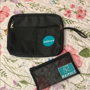 Black Wellcare Travel Pouch Set